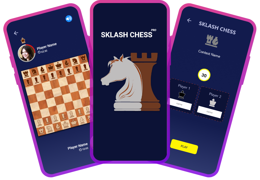 Chess game on Sklash mobile gaming platform